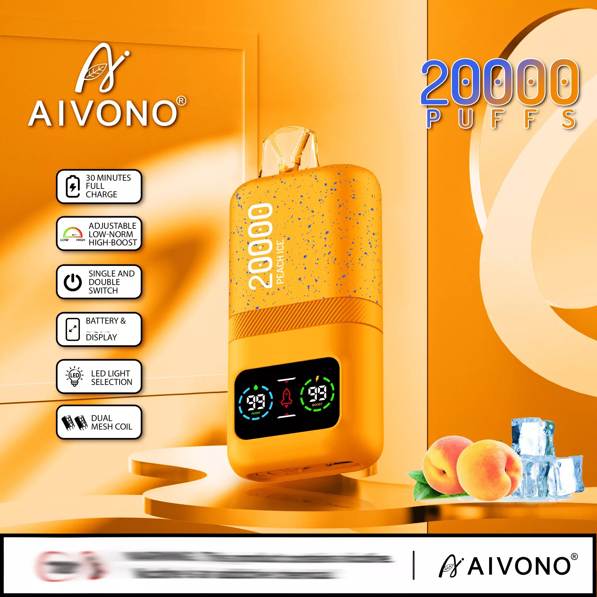 AIVONO 20000 Züge Dual Mesh Einweg Vape Großhandel Disposable – Bild 6