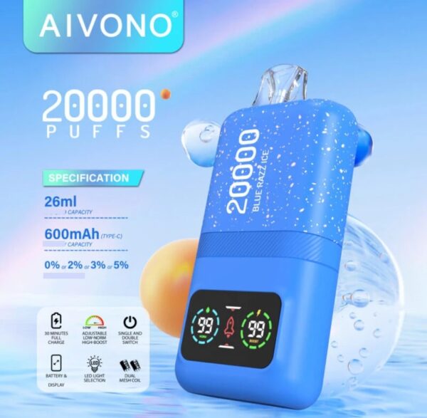 AIVONO 20000 Züge Dual Mesh Einweg Vape Großhandel Disposable – Produktansicht 1