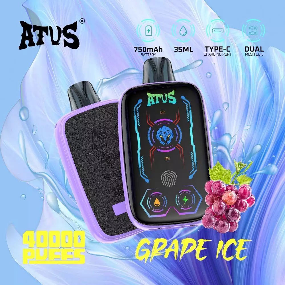 ATVS 40000 Züge Dual Mesh Einweg Vape Großhandel Digitalanzeige 40K – Bild 4
