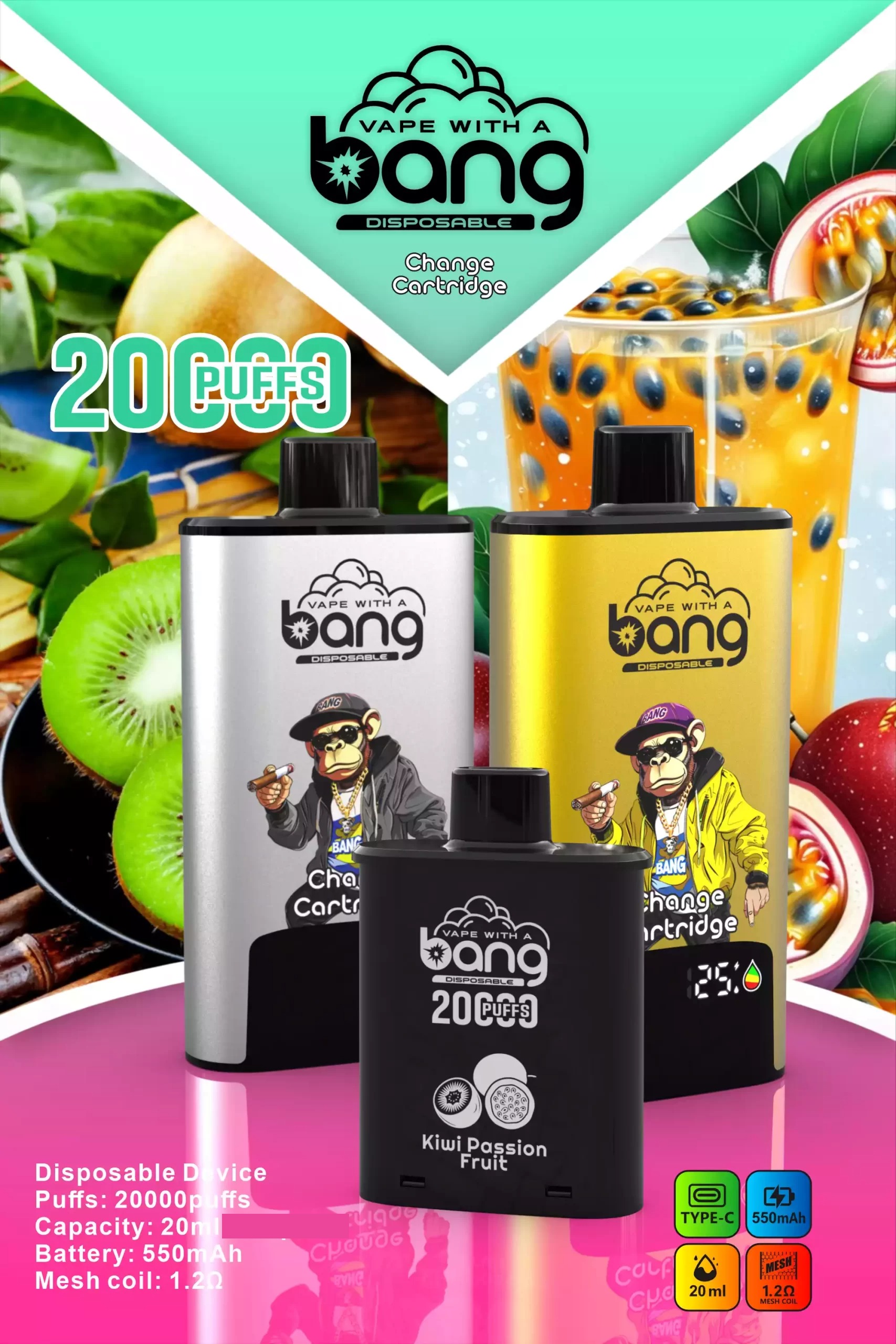 BANG 20000 DSK046 Wechselkartusche 20K – Produktansicht 3