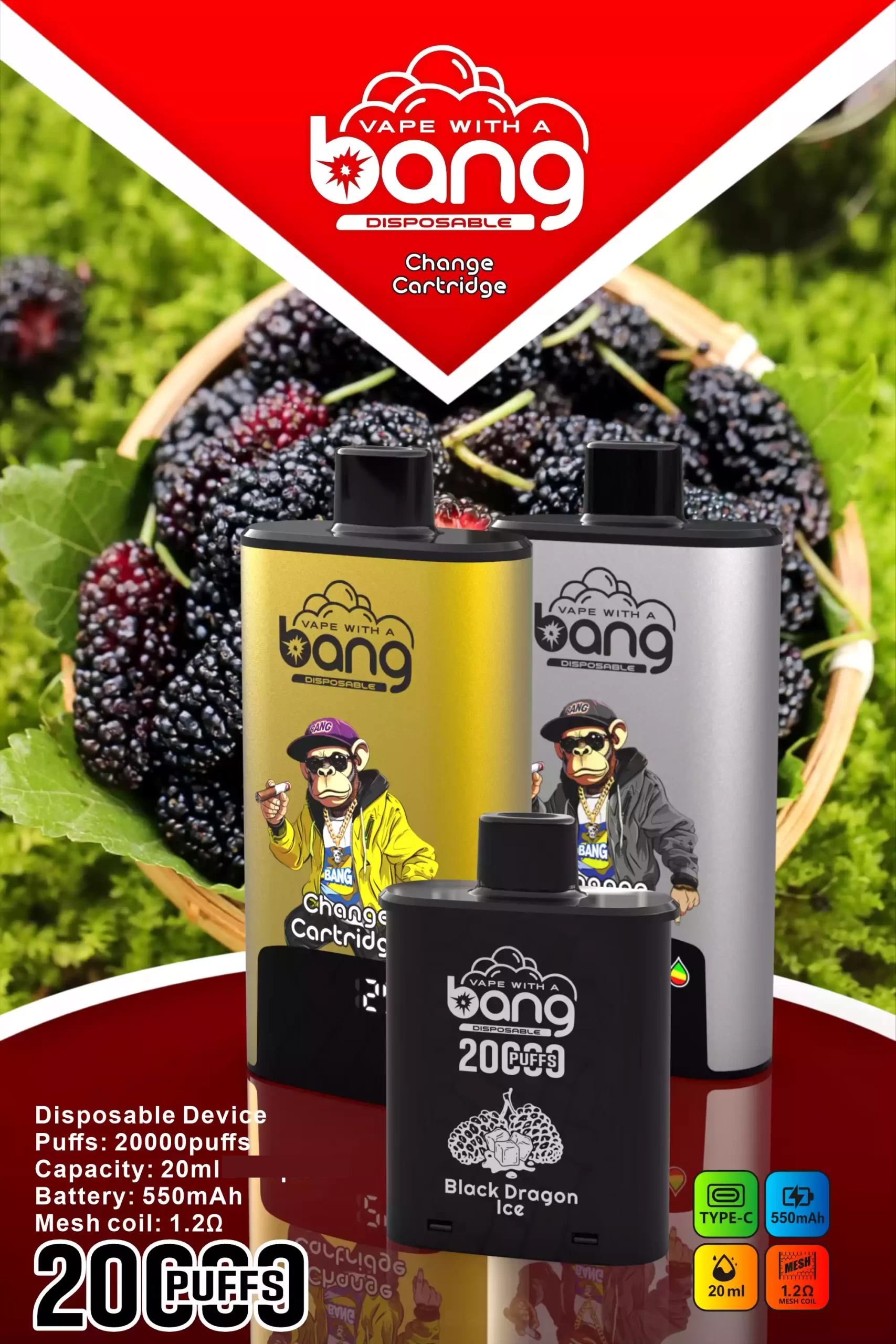 BANG 20000 DSK046 Wechselkartusche 20K – Produktansicht 2