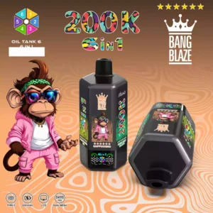 Bang Blaze 200K Einweg Vape Großhandel 200000 Züge 6 Geschmäcker Mesh Coil