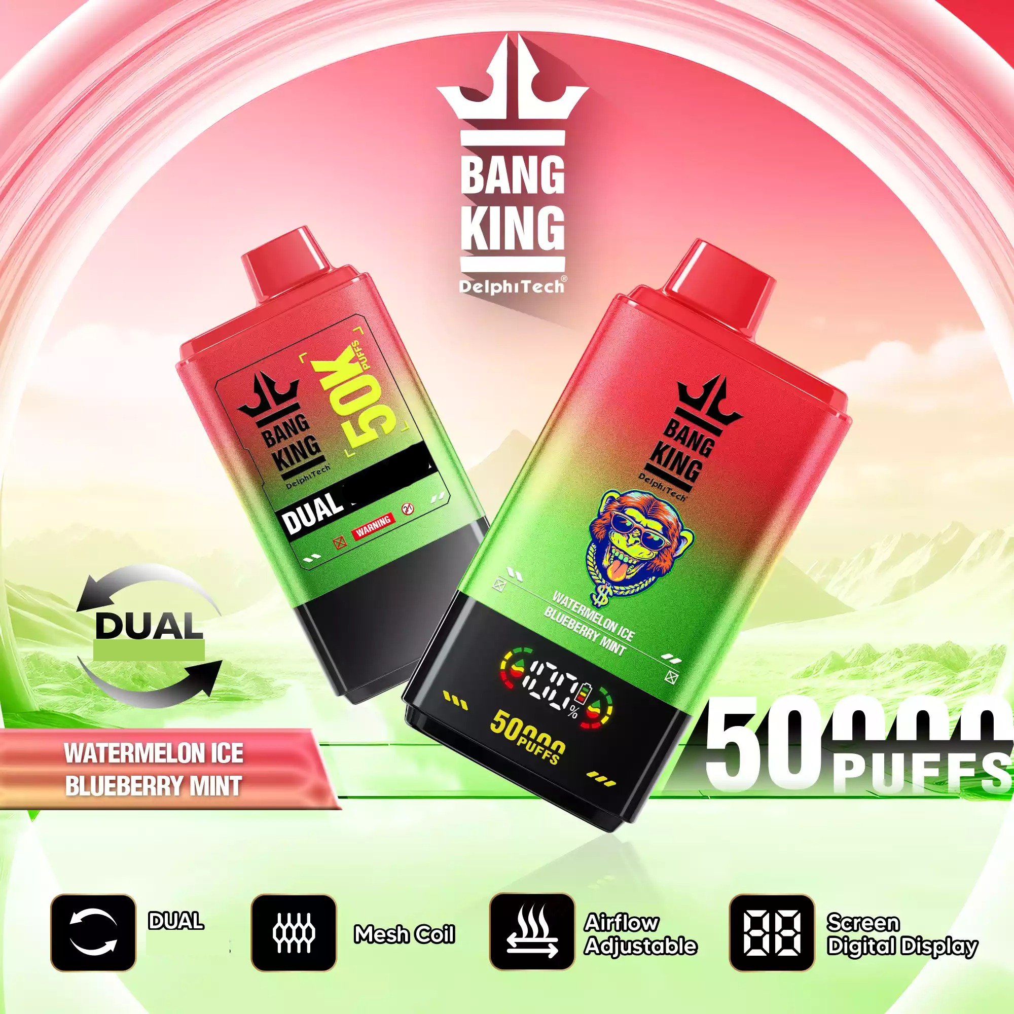 BANG KING 50000 Züge DSK042 Dual Taste Einweg Vape Großhandel 50K – Bild 11