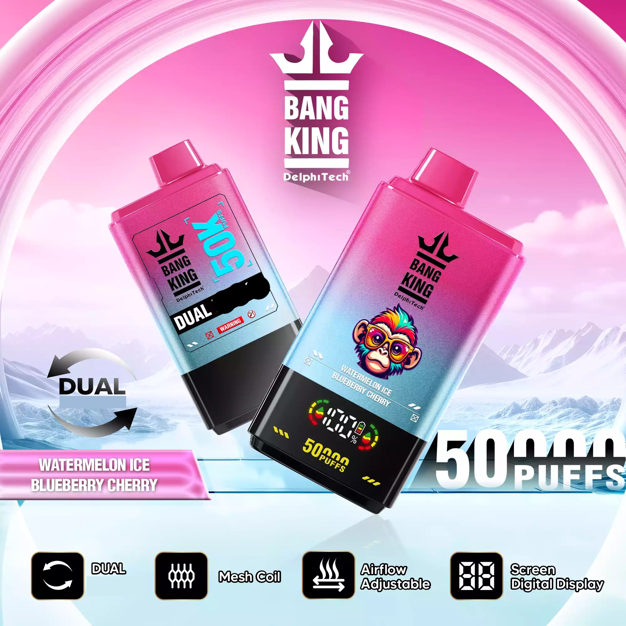 BANG KING 50000 Züge DSK042 Dual Taste Einweg Vape Großhandel 50K – Bild 10