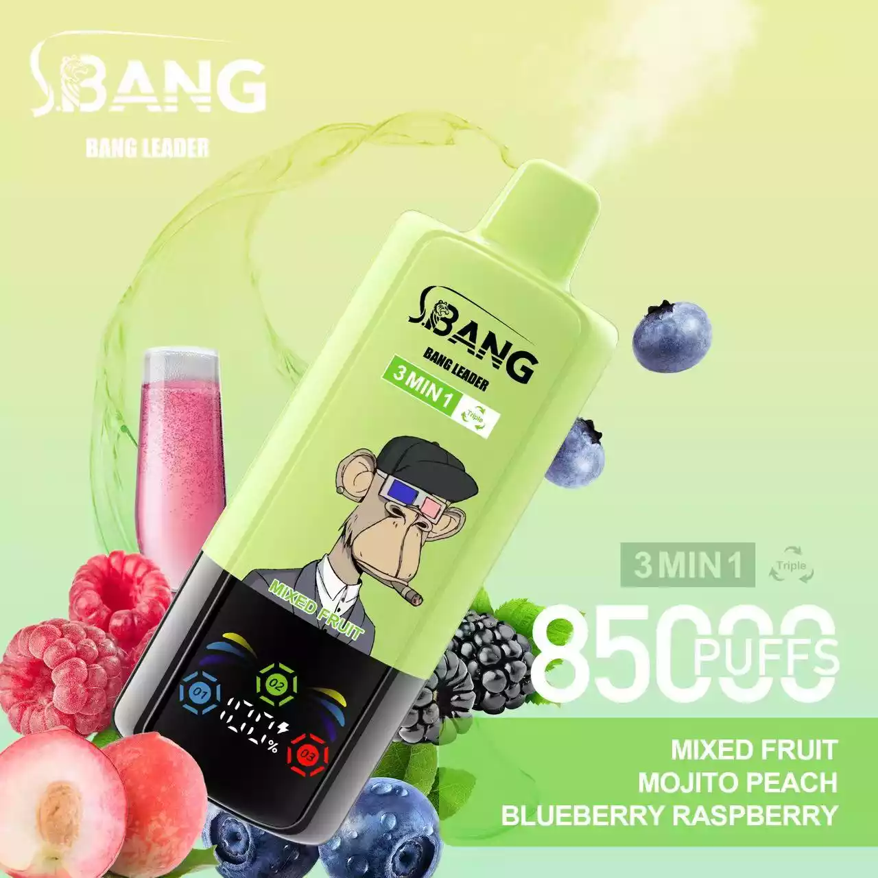 BANG LEADER 85000 Züge 3 in 1 Einweg Vape Großhandel Bestpreis – Bild 5