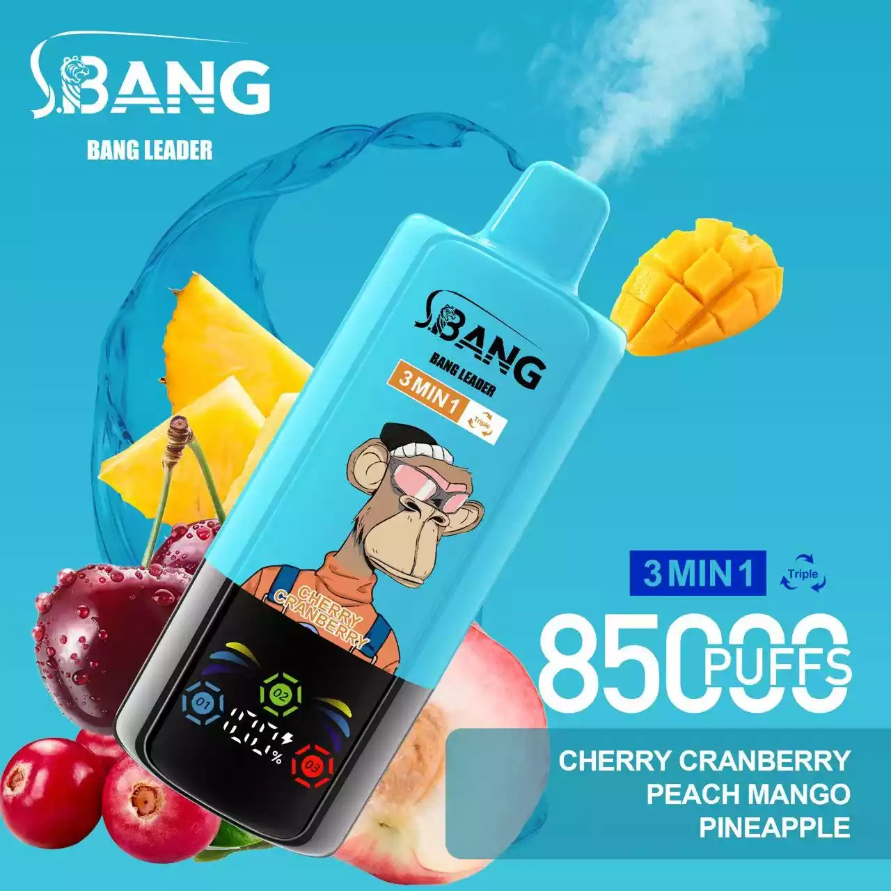 BANG LEADER 85000 Züge 3 in 1 Einweg Vape Großhandel Bestpreis – Bild 3