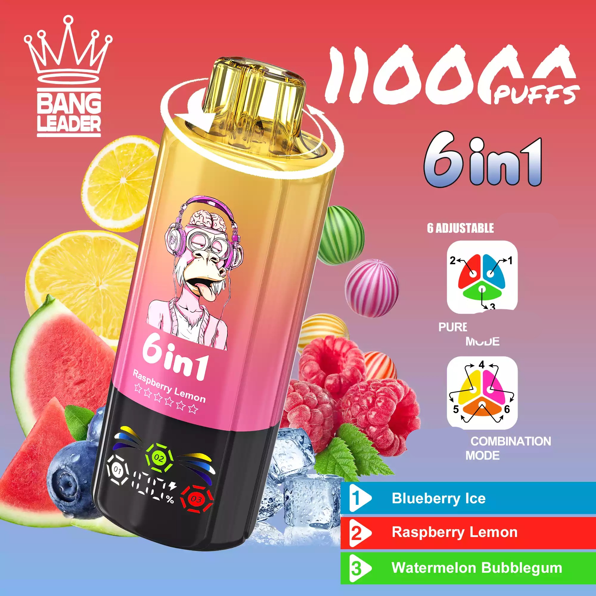 BANG LEADER 110000 Puffs 6 in 1 Einweg Vape Set Großhandel Nachfüllbar – Bild 3