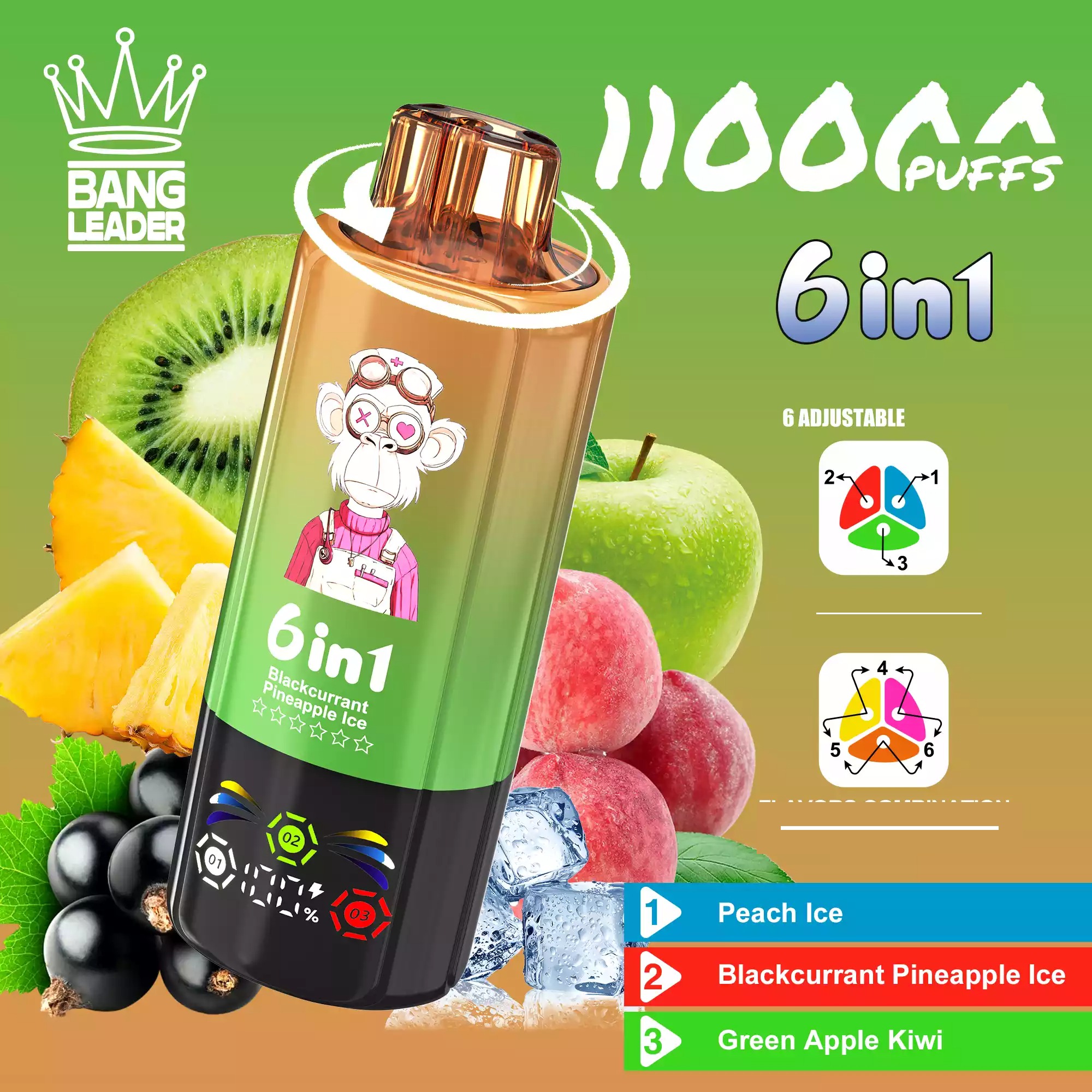 BANG LEADER 110000 Puffs 6 in 1 Einweg Vape Set Großhandel Nachfüllbar – Bild 7