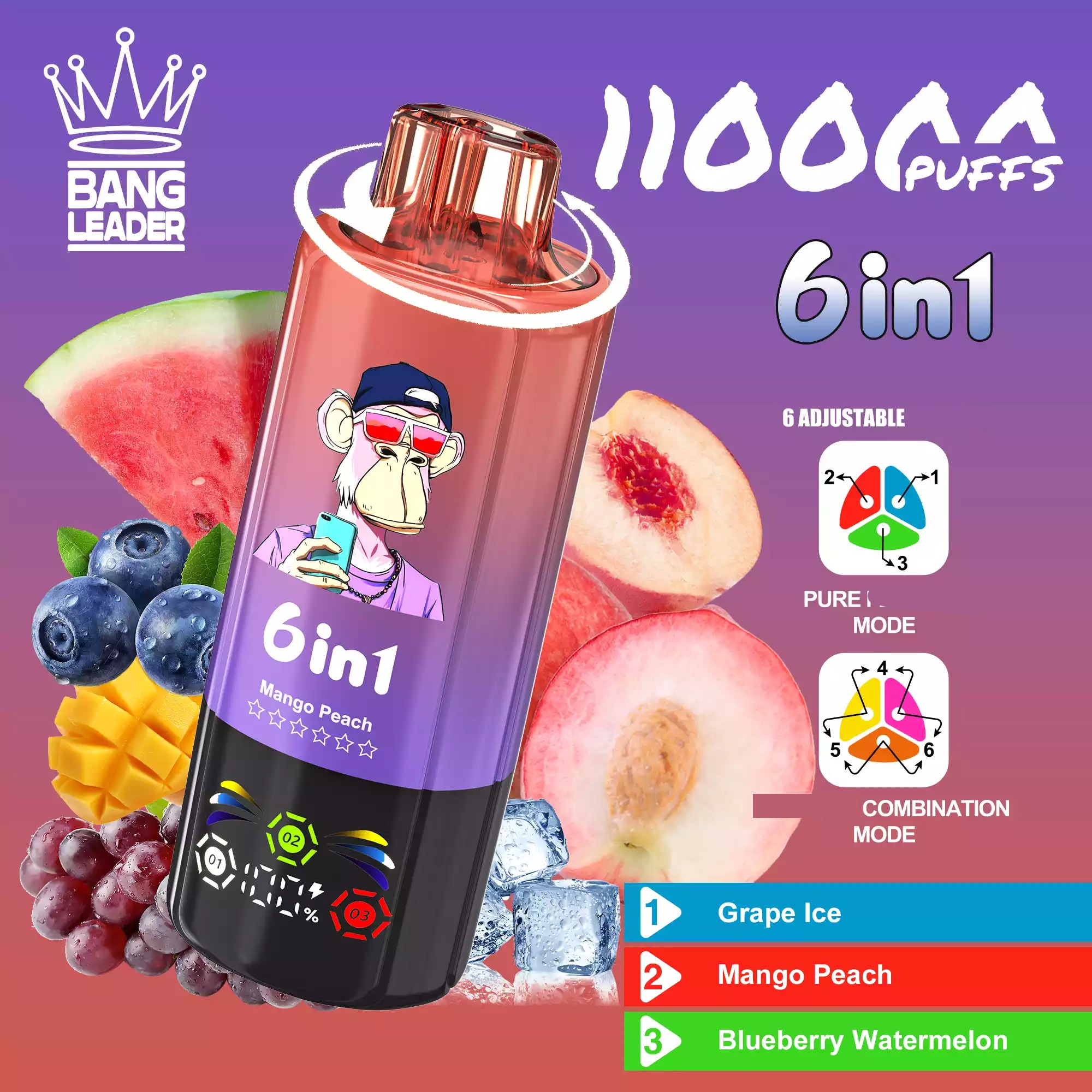 BANG LEADER 110000 Puffs 6 in 1 Einweg Vape Set Großhandel Nachfüllbar – Bild 4