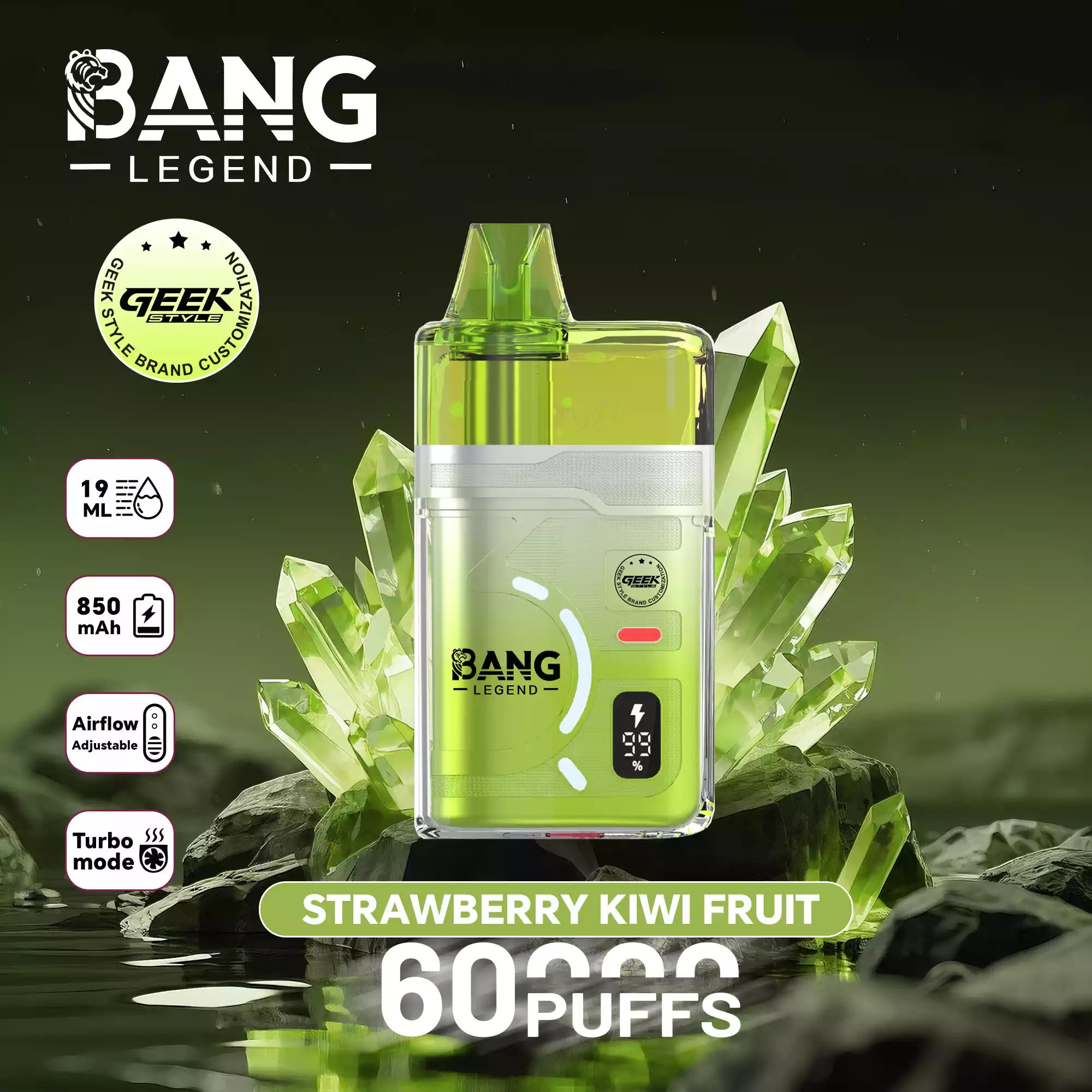 BANG LEGEND Geek DSK071 60000 Puffs Einweg Vape Großhandel Airflow Turbo – Bild 4
