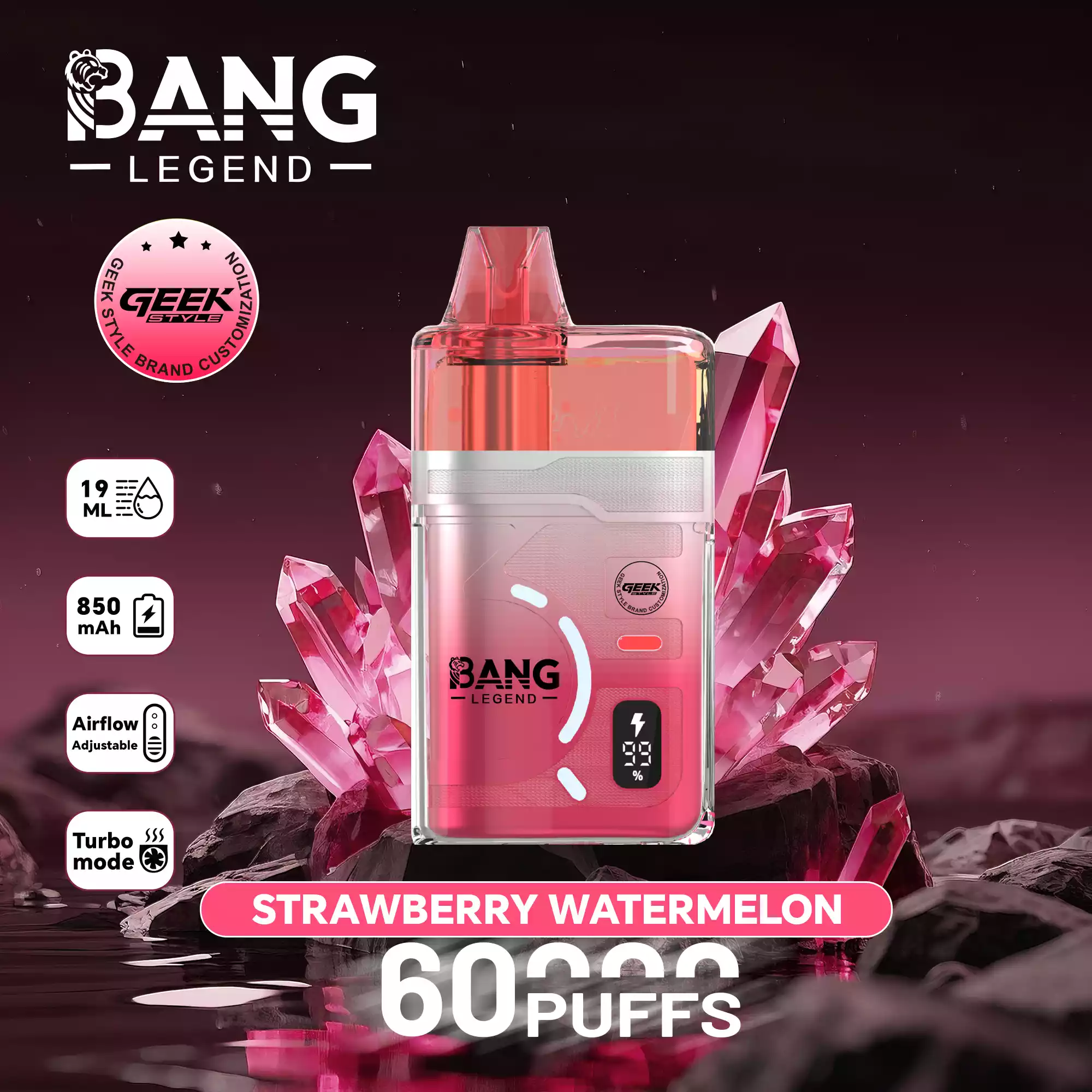 BANG LEGEND Geek DSK071 60000 Puffs Einweg Vape Großhandel Airflow Turbo – Bild 12