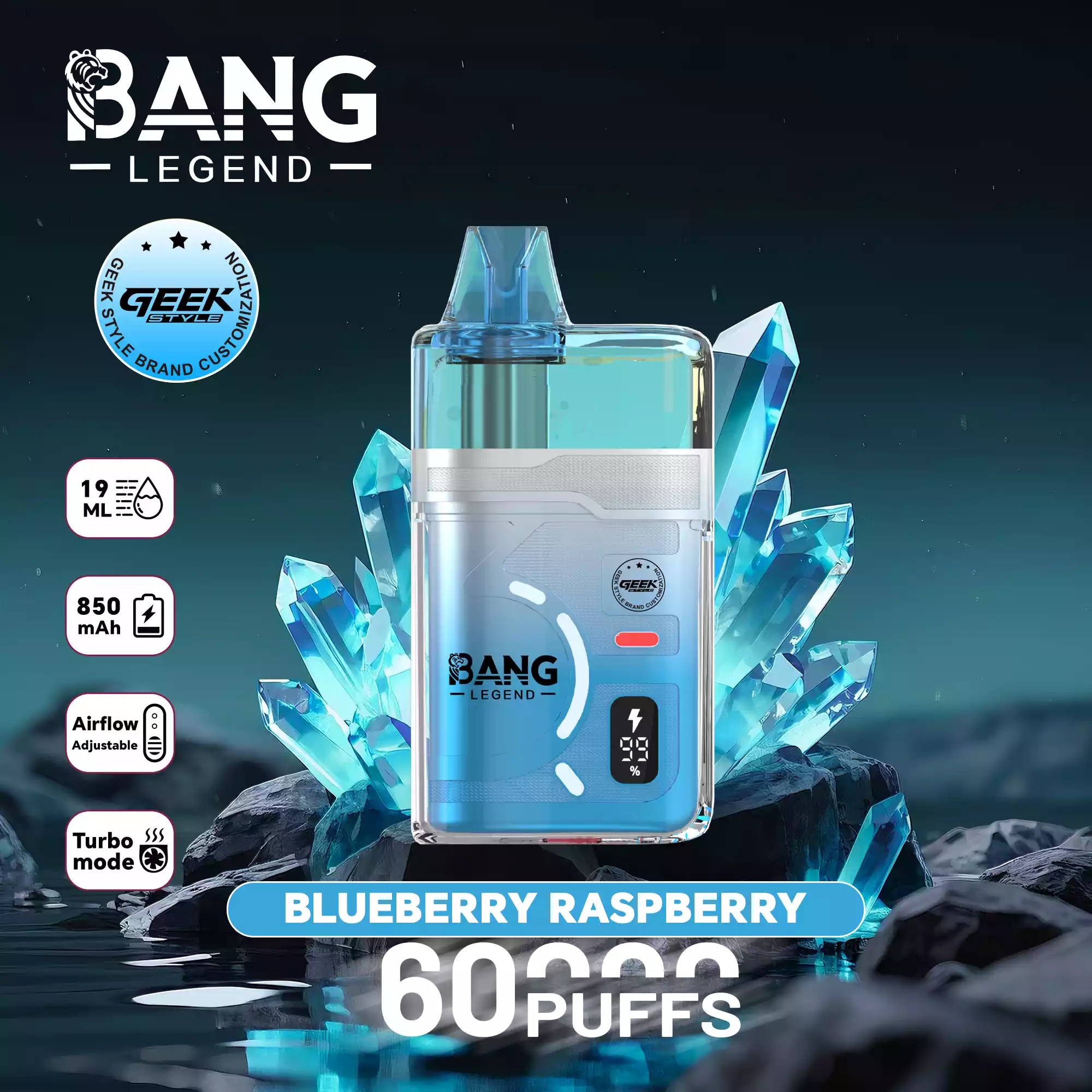 BANG LEGEND Geek DSK071 60000 Puffs Einweg Vape Großhandel Airflow Turbo – Bild 11