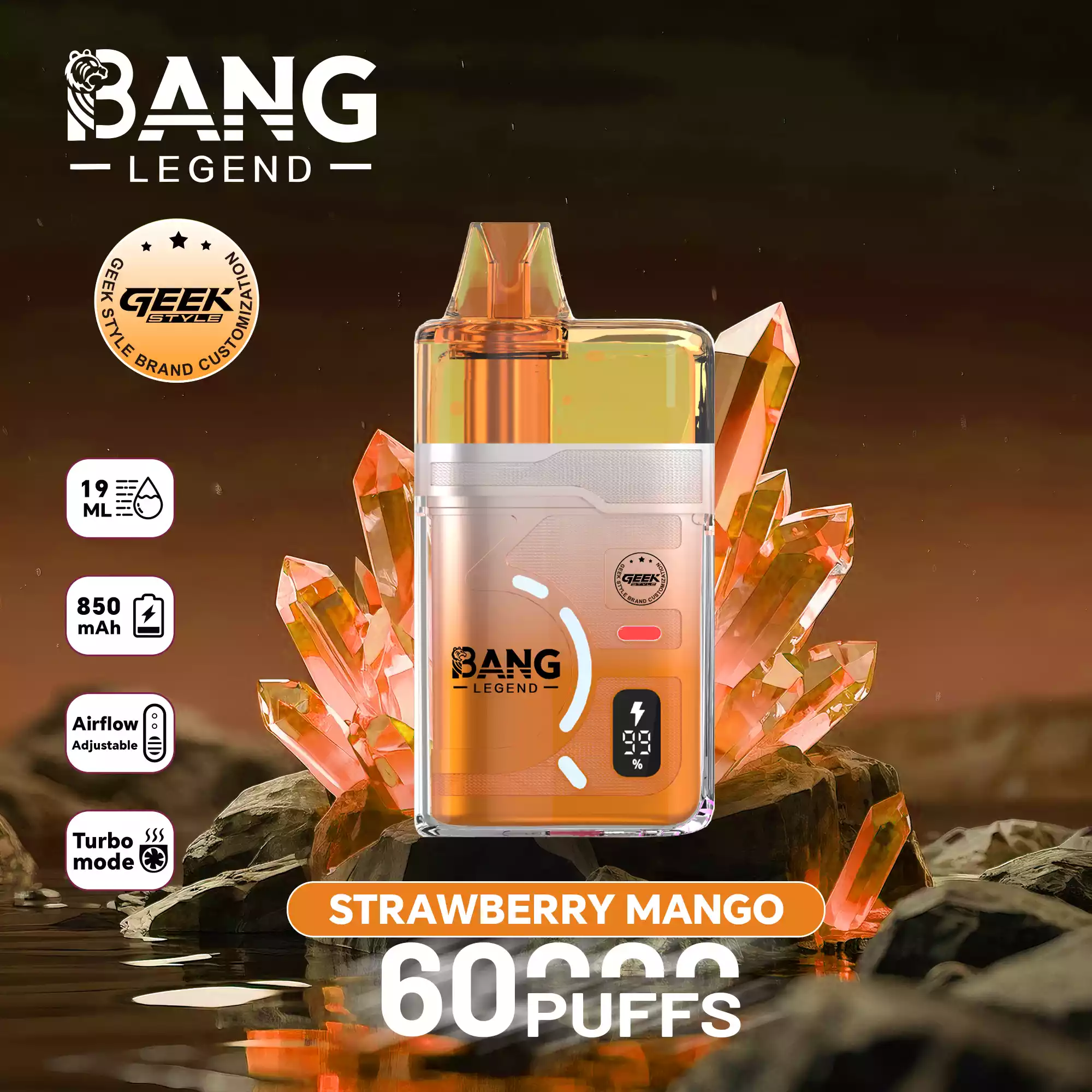 BANG LEGEND Geek DSK071 60000 Puffs Einweg Vape Großhandel Airflow Turbo – Bild 6