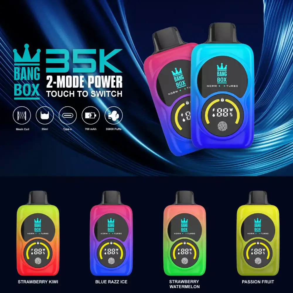 BANG BOX 35000 Züge Einweg Vape Dual Mesh Display Großhandel 35K – Bild 14