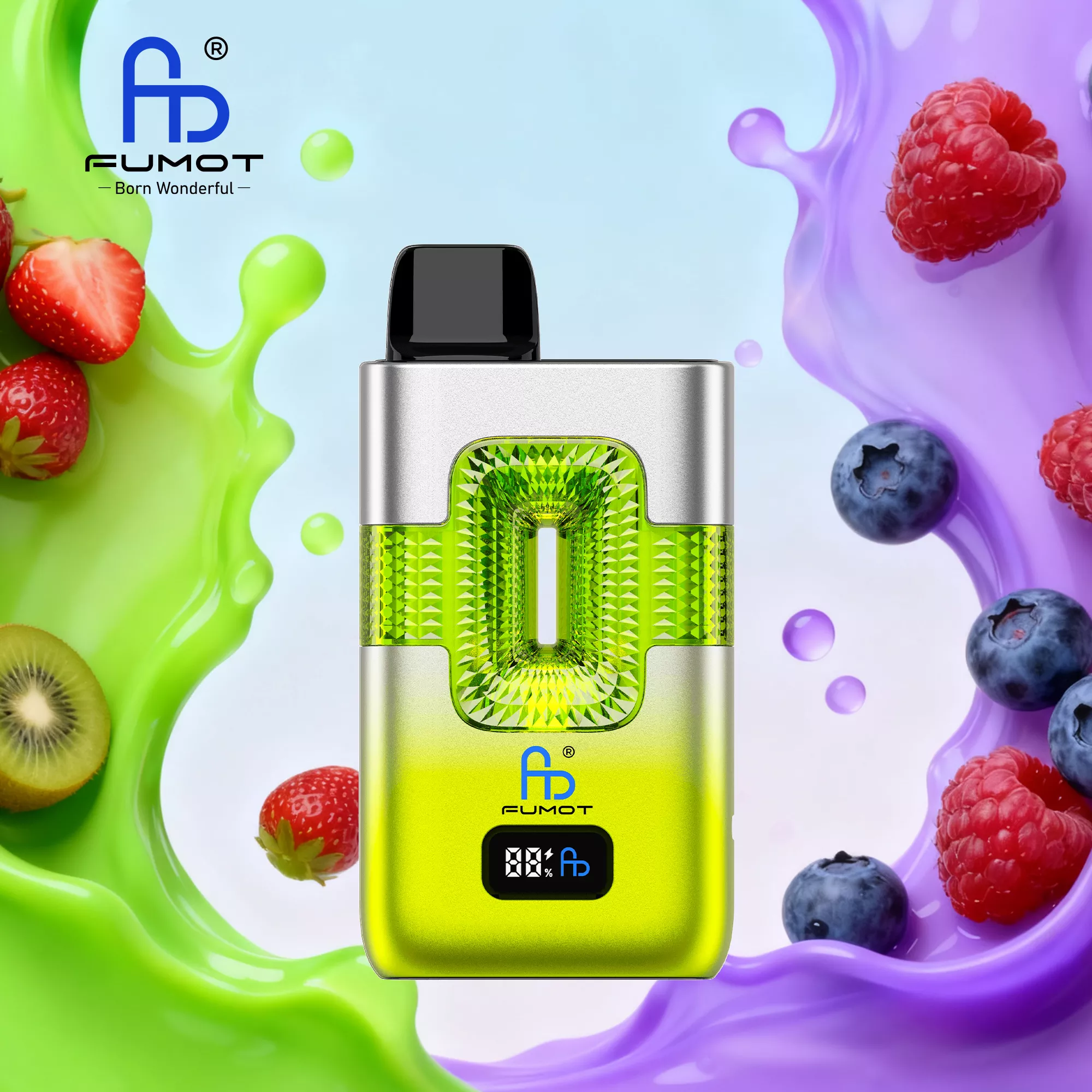 FUMOT ECO 2-in-1 50000 als Beispiel für eine Vape mit Statusanzeige