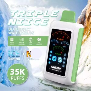 MESII Triple Niice 35000 Züge Einweg Vape Eisstärke Regulierung Großhandel