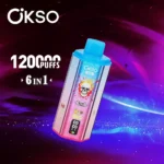 OKSO 6in1 Einweg Vape 120000 Züge LED Display Großhandel Mehrere Geschmäcker – Produktansicht 9
