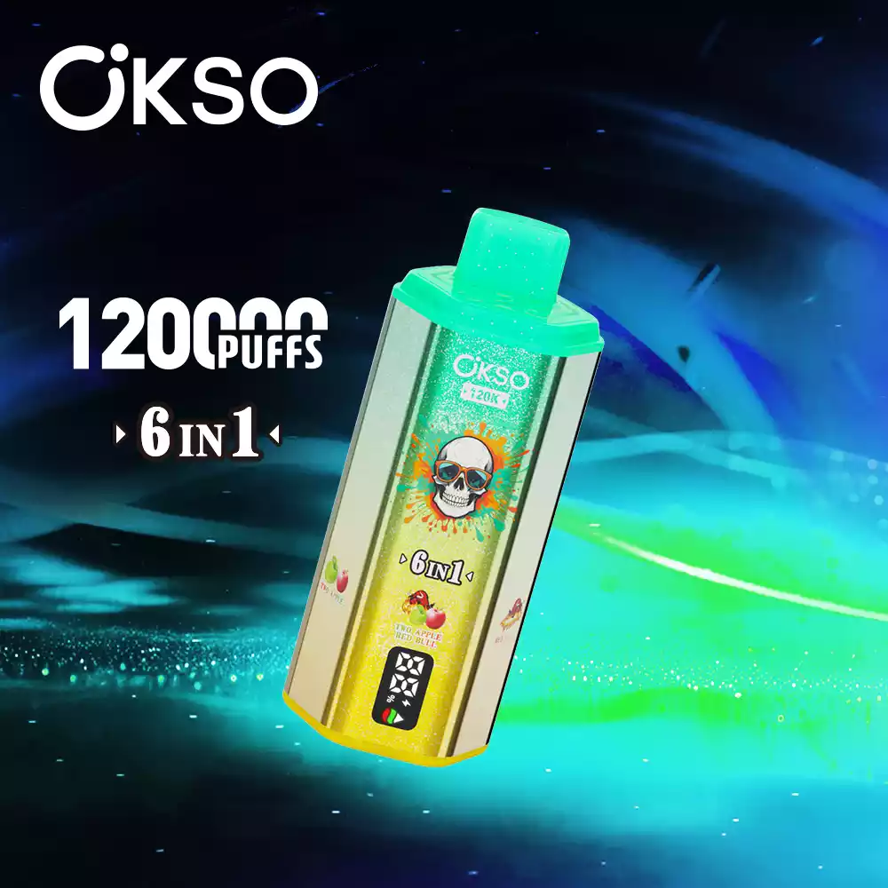 OKSO 6in1 Einweg Vape 120000 Züge LED Display Großhandel Mehrere Geschmäcker – Bild 4