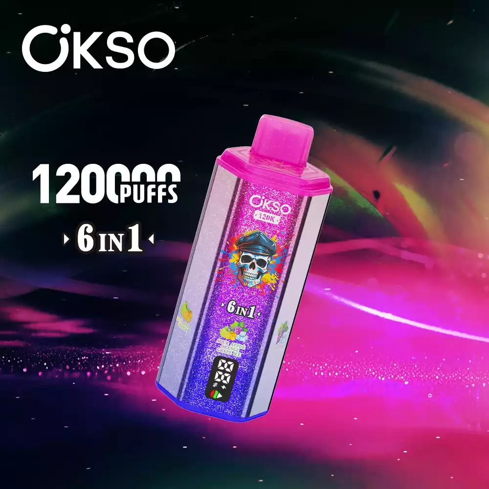 OKSO 6in1 Einweg Vape 120000 Züge LED Display Großhandel Mehrere Geschmäcker – Bild 10