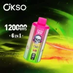 OKSO 6in1 Einweg Vape 120000 Züge LED Display Großhandel Mehrere Geschmäcker – Produktansicht 3
