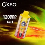 OKSO 6in1 Einweg Vape 120000 Züge LED Display Großhandel Mehrere Geschmäcker – Produktansicht 1