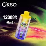OKSO 6in1 Einweg Vape 120000 Züge LED Display Großhandel Mehrere Geschmäcker – Produktansicht 2