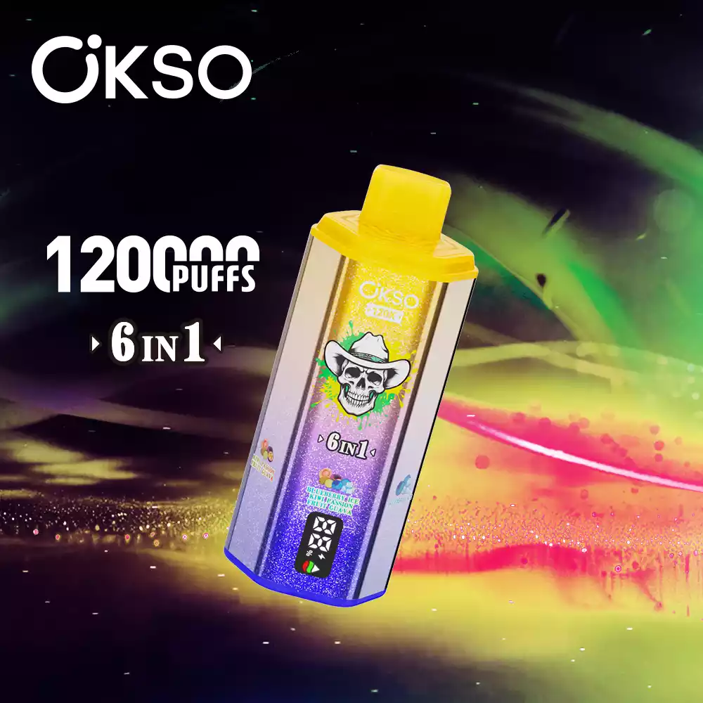 OKSO 6in1 Einweg Vape 120000 Züge LED Display Großhandel Mehrere Geschmäcker – Bild 2
