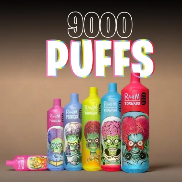 RahdM Tornado 9000 Züge Vape – Produktansicht 1