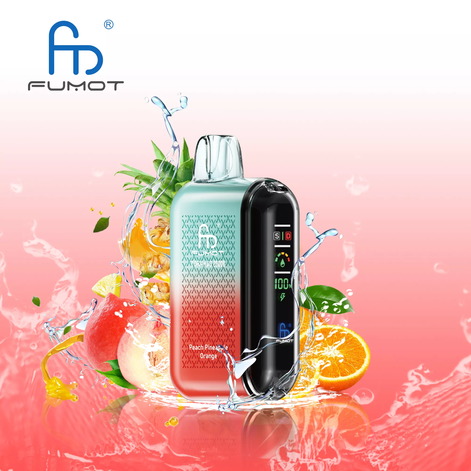 RandM FUMOT Tornado 20000 Züge Dual Mesh Display Einweg Vape Großhandel – Bild 17