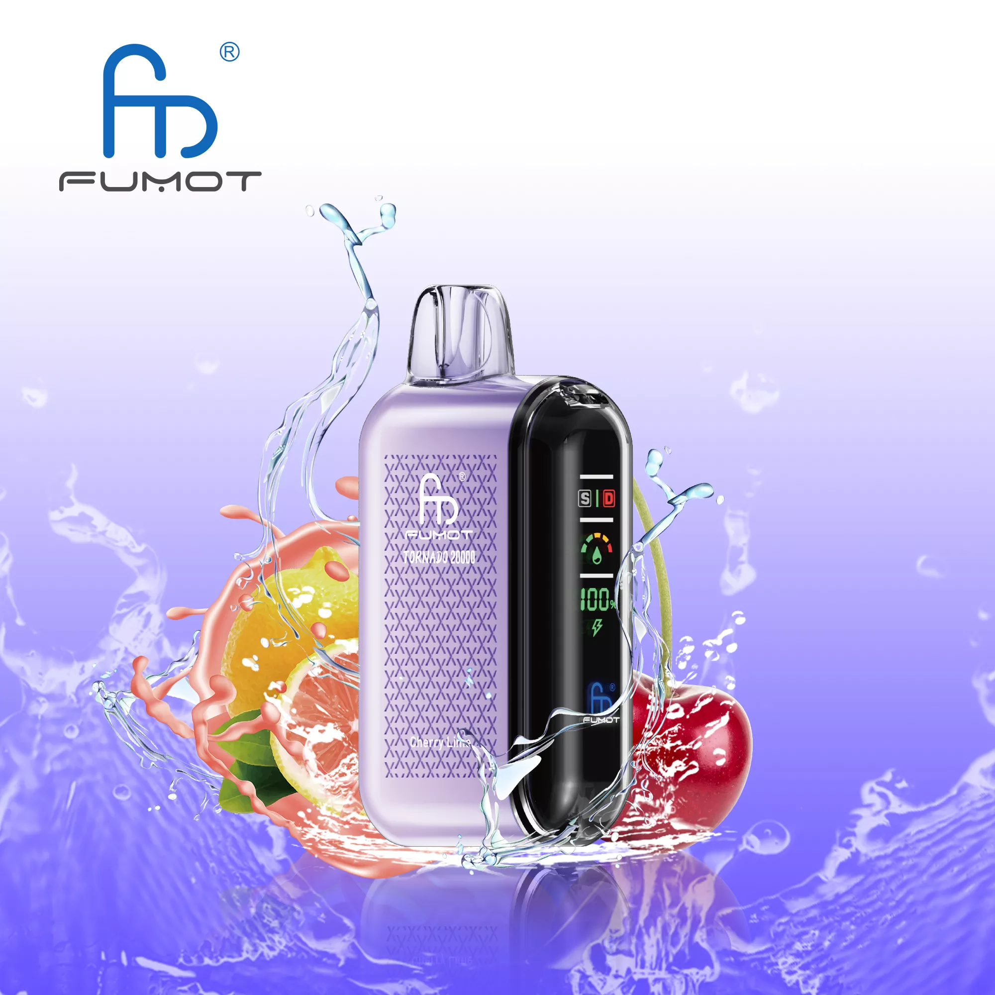 RandM FUMOT Tornado 20000 Züge Dual Mesh Display Einweg Vape Großhandel – Bild 7