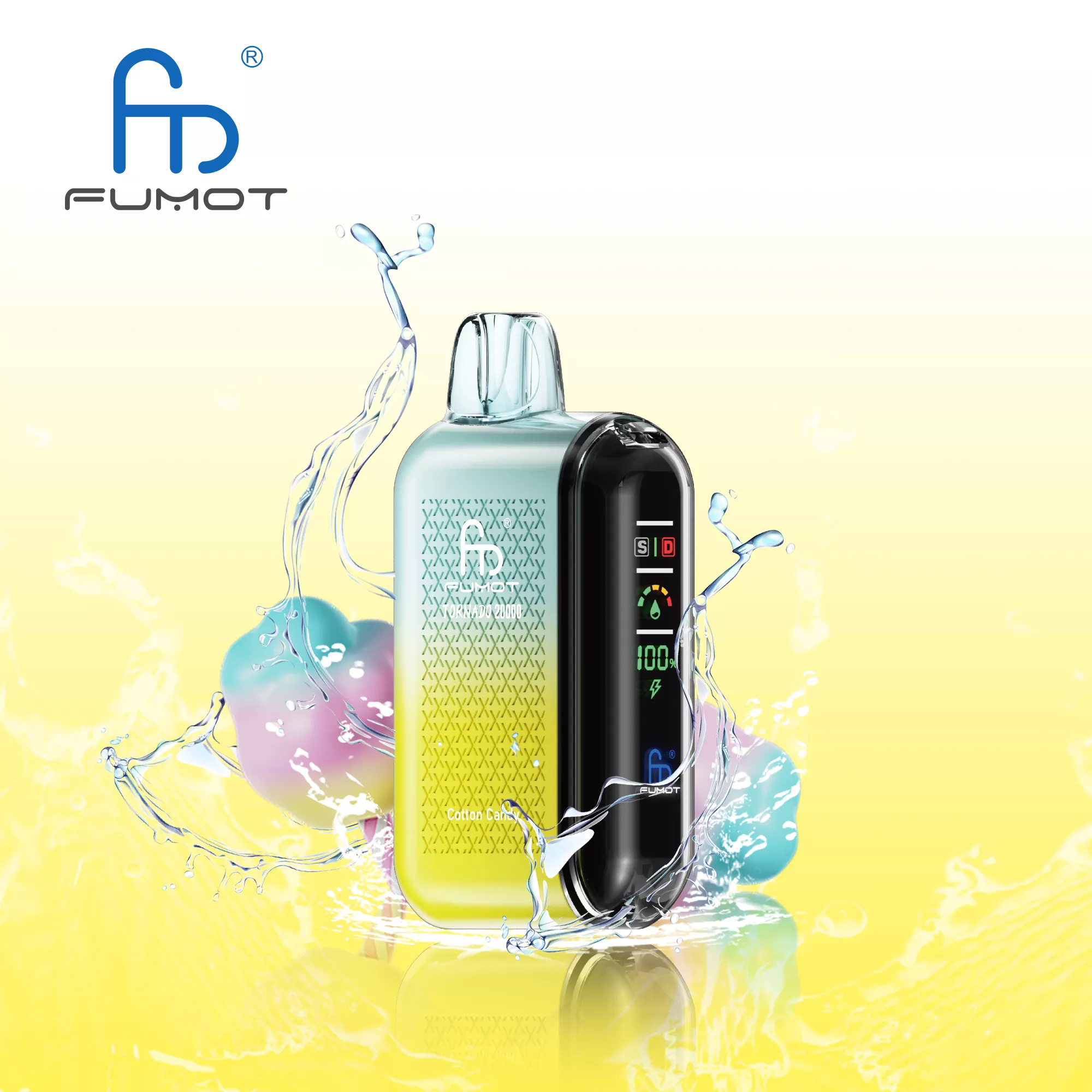 RandM FUMOT Tornado 20000 Züge Dual Mesh Display Einweg Vape Großhandel – Bild 9