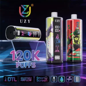UZY Shisha Hookah King 120000 Puffs Einweg Vape Großhandel Smartscreen
