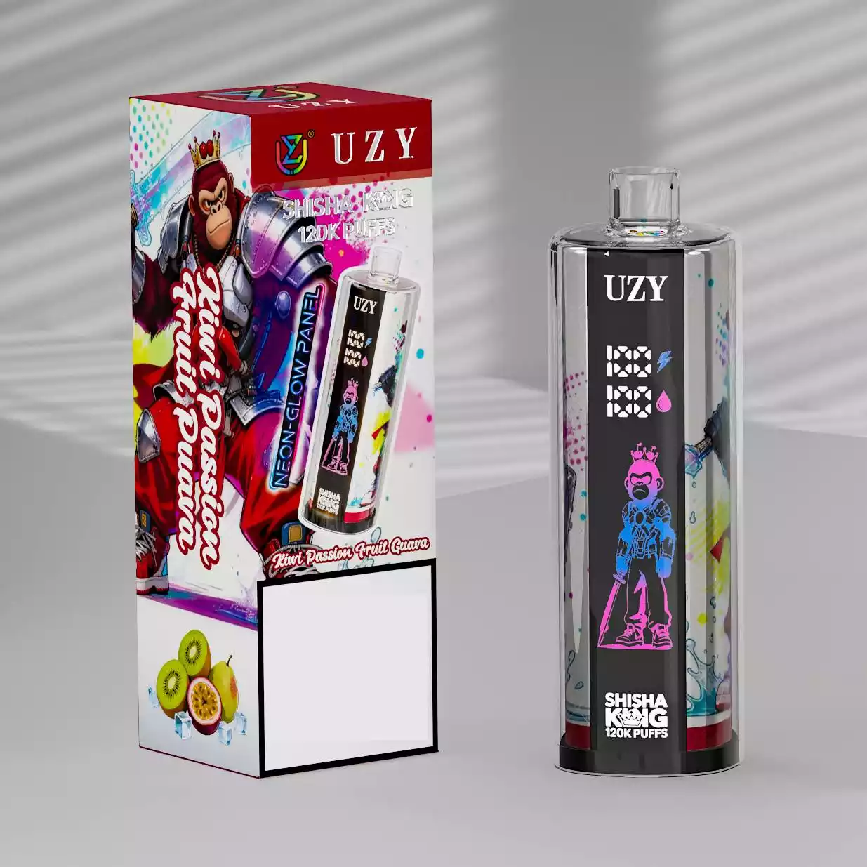 UZY Shisha Hookah King 120000 Puffs Einweg Vape Großhandel Smartscreen – Bild 5