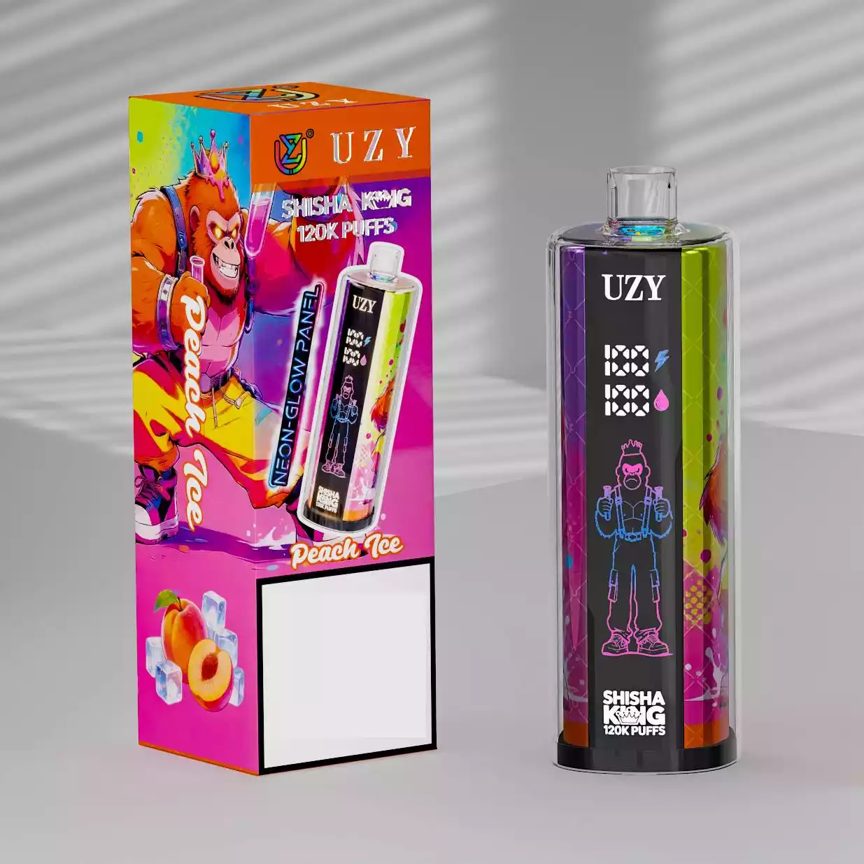 UZY Shisha Hookah King 120000 Puffs Einweg Vape Großhandel Smartscreen – Bild 2