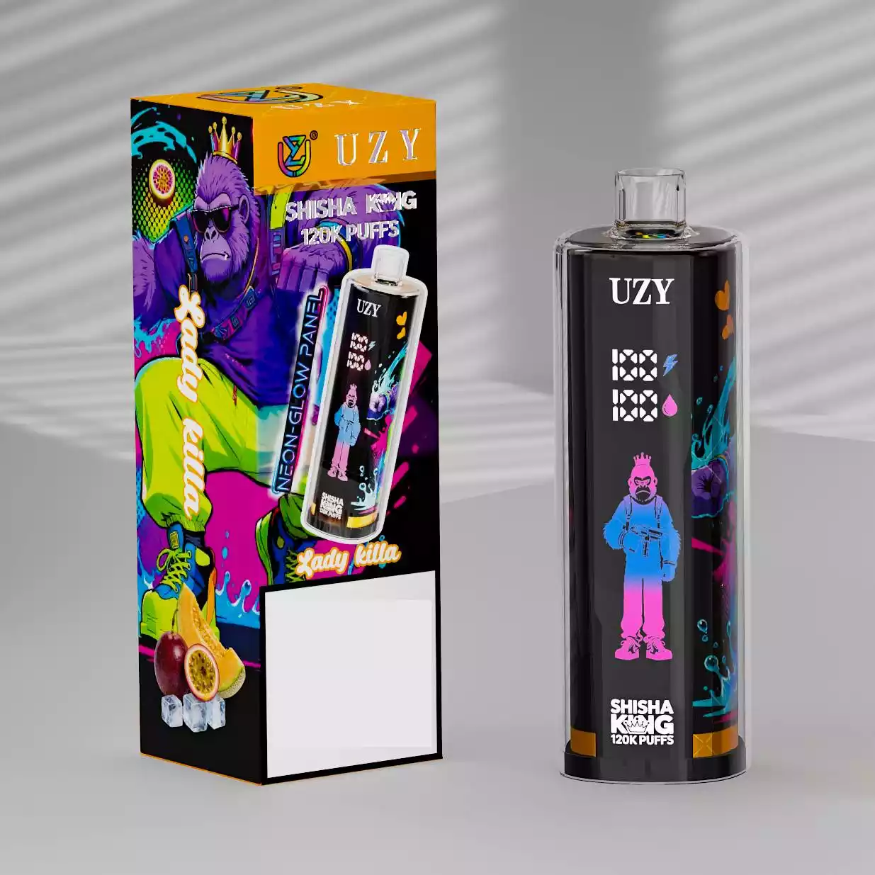 UZY Shisha Hookah King 120000 Puffs Einweg Vape Großhandel Smartscreen – Bild 12