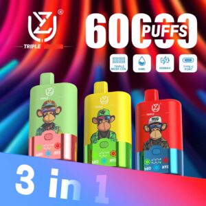 UZY 3 in 1 60000 Puffs Triple Einweg Vape Großhandel 60K Disposable