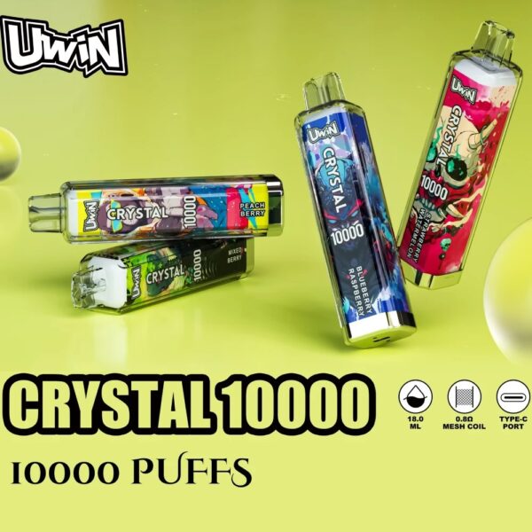 Uwin Crystal 10000 Puffs 10K Züge Vape – Produktansicht 1