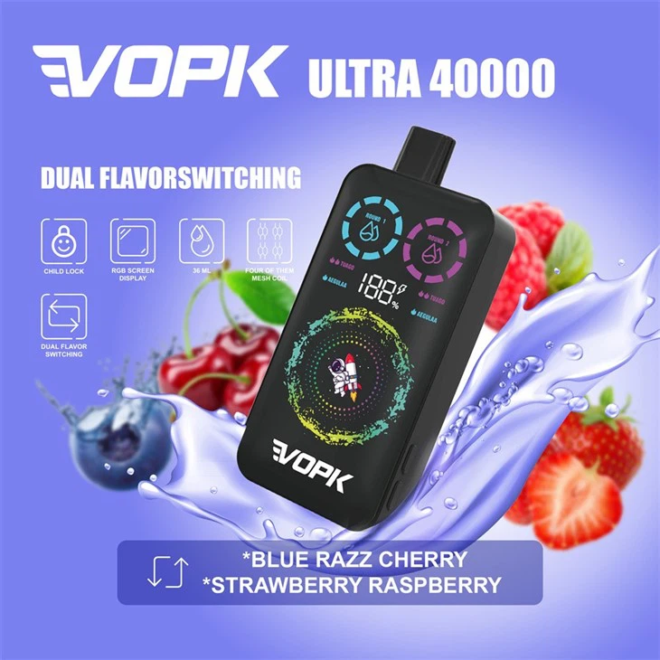 VOPK ULTRA 40000 Puffs Dual Flavour Einweg Vape Großhandel Display – Bild 6