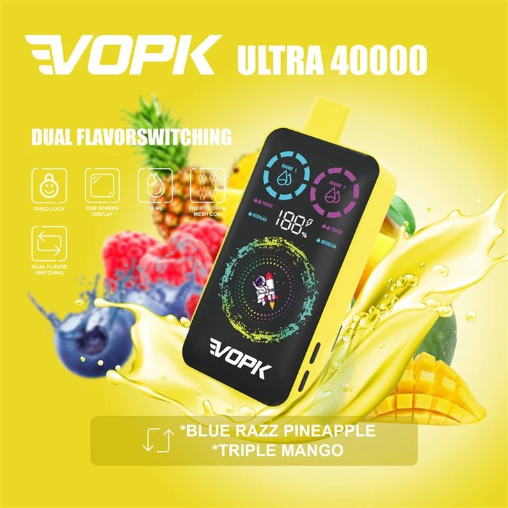 VOPK ULTRA 40000 Puffs Dual Flavour Einweg Vape Großhandel Display – Bild 7