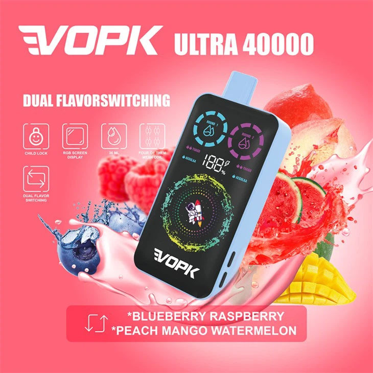 VOPK ULTRA 40000 Puffs Dual Flavour Einweg Vape Großhandel Display – Bild 8