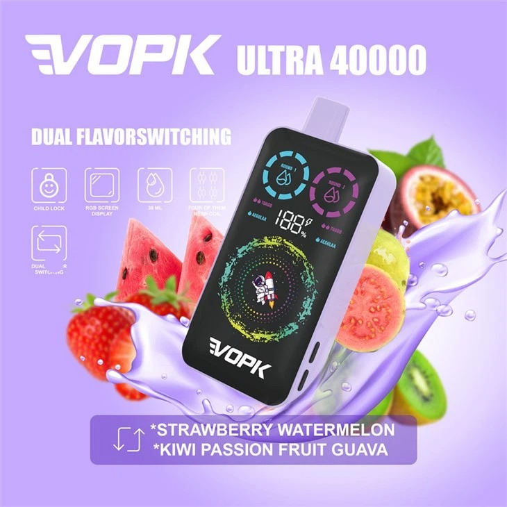 VOPK ULTRA 40000 Puffs Dual Flavour Einweg Vape Großhandel Display – Bild 9