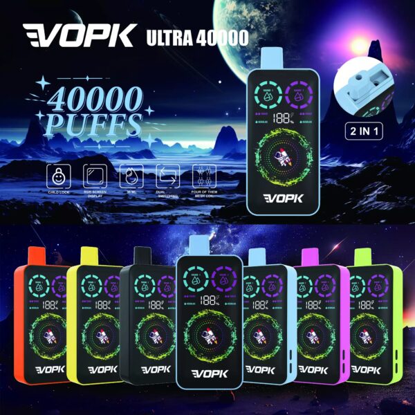 VOPK ULTRA 40000 Dual Flavour Display – Produktansicht 1