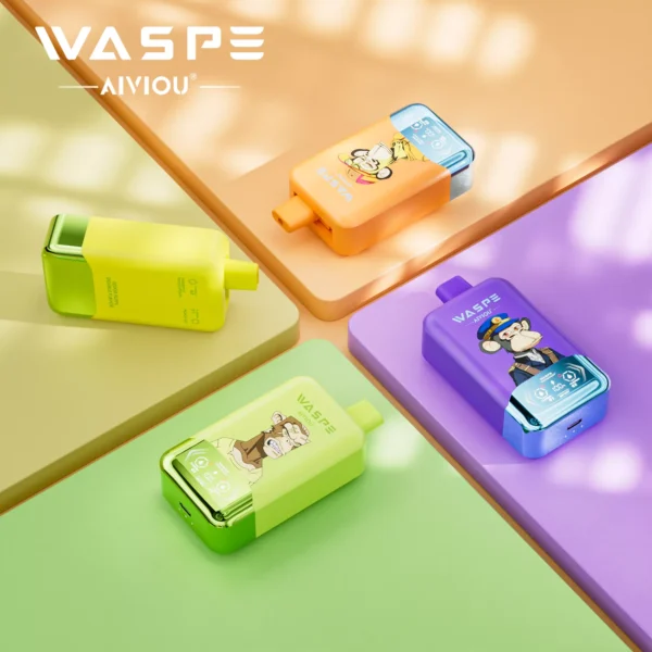 WASPE AIVIOU 40000 Puffs Doppelgeschmack LED Display Einweg Vape Großhandel – Produktansicht 1