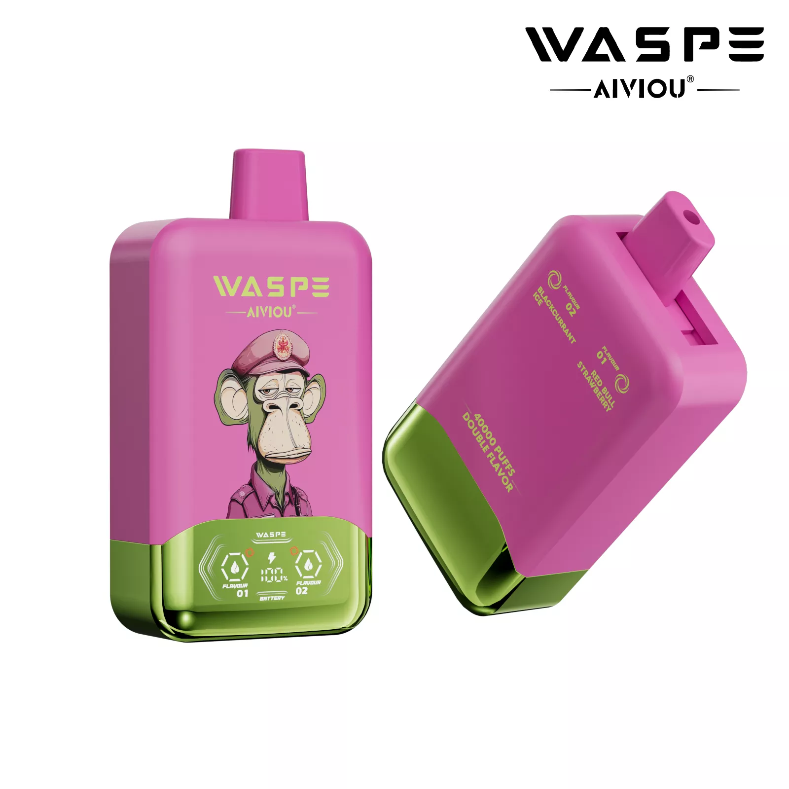 WASPE AIVIOU 40000 Puffs Doppelgeschmack LED Display Einweg Vape Großhandel – Bild 20