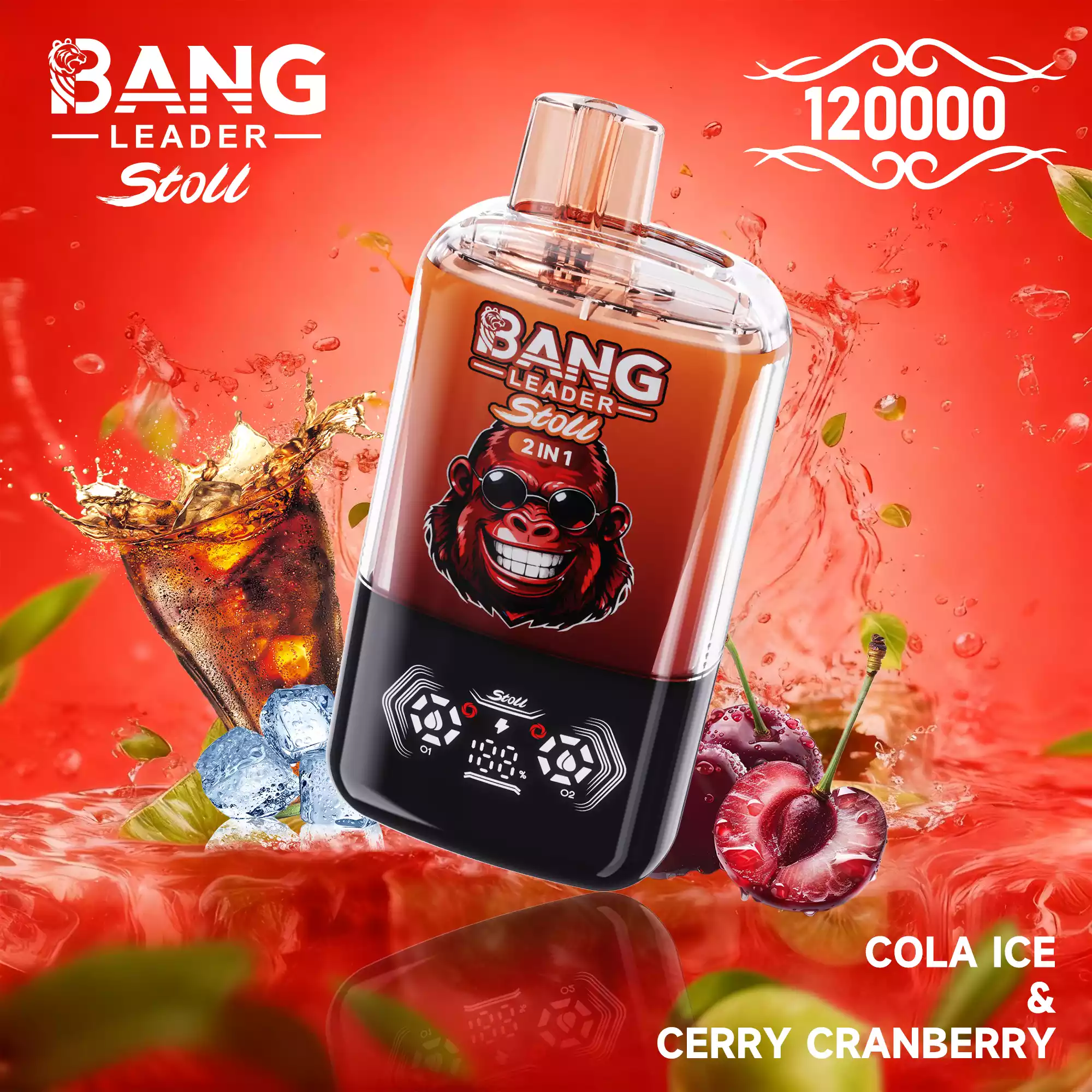 Bang Leader Stoll 120000 Puffs Einweg Vape Smart Display Dual Screen – Bild 5