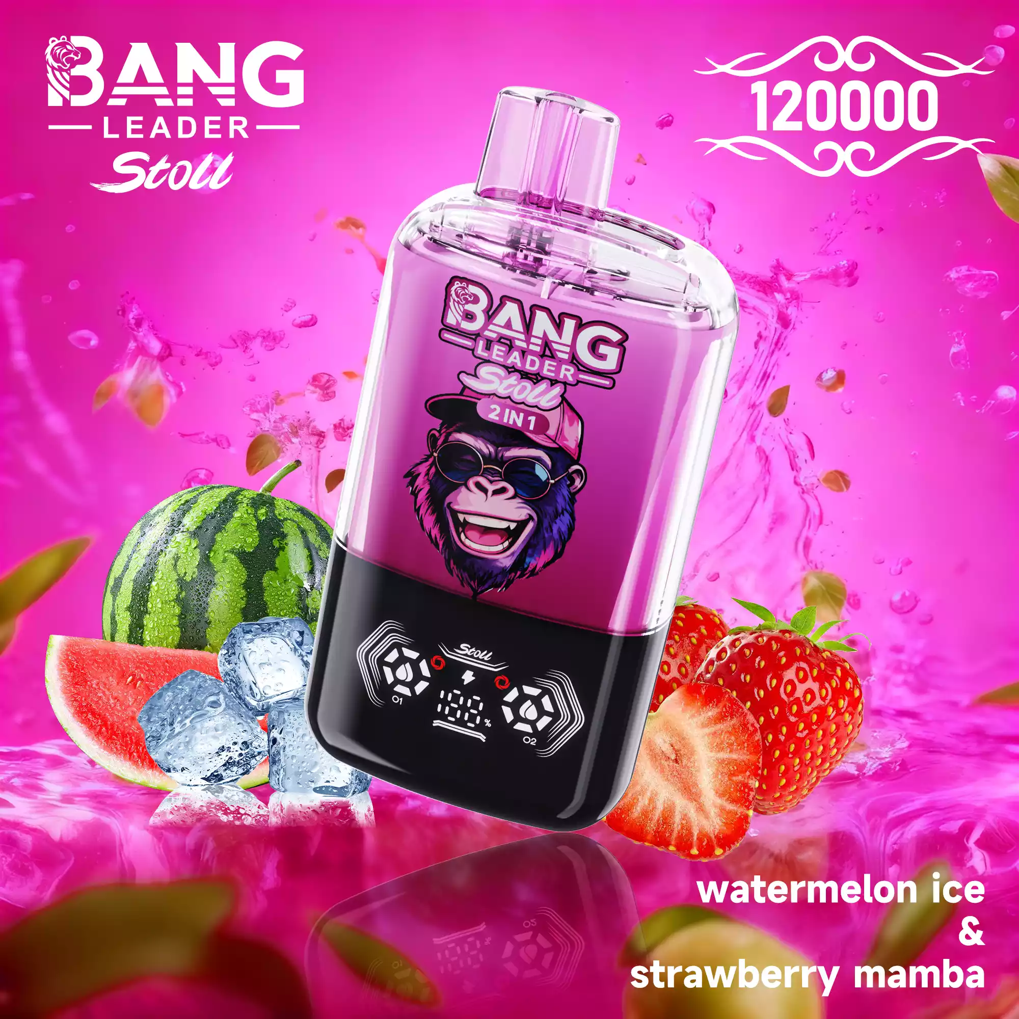 Bang Leader Stoll 120000 Puffs Einweg Vape Smart Display Dual Screen – Bild 2