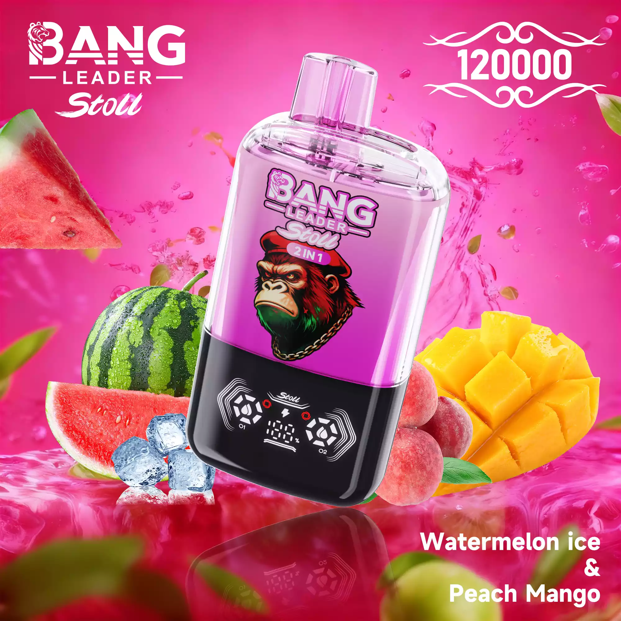 Bang Leader Stoll 120000 Puffs Einweg Vape Smart Display Dual Screen – Bild 9